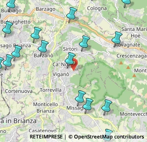 Mappa Via Guglielmo Marconi, 23897 Viganò LC, Italia (2.91529)
