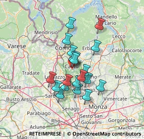 Mappa Via Giordano, 22060 Figino Serenza CO, Italia (10.106)