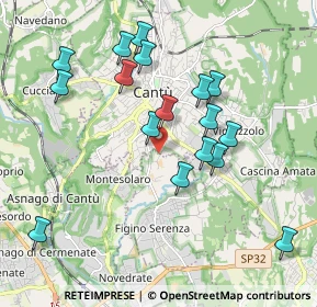 Mappa Via Giordano, 22060 Figino Serenza CO, Italia (1.91)