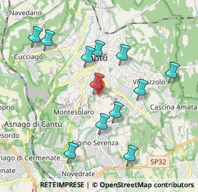 Mappa Via Giordano, 22060 Figino Serenza CO, Italia (1.91583)