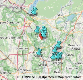 Mappa Via Giordano, 22060 Figino Serenza CO, Italia (5.88571)