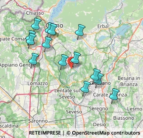 Mappa Via Giordano, 22060 Figino Serenza CO, Italia (7.40571)