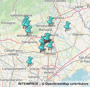 Mappa Via Giuseppe Giusti, 31050 Ponzano Veneto TV, Italia (10.61923)