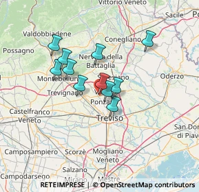 Mappa Via Giuseppe Giusti, 31050 Ponzano Veneto TV, Italia (10.08273)