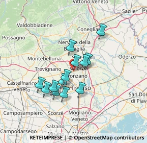 Mappa Via Giuseppe Giusti, 31050 Ponzano Veneto TV, Italia (10.56385)