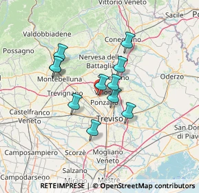 Mappa Via Giuseppe Giusti, 31050 Ponzano Veneto TV, Italia (10.52909)