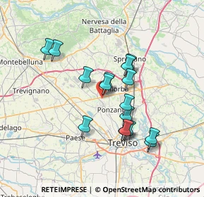 Mappa Via Giuseppe Giusti, 31050 Ponzano Veneto TV, Italia (6.07)