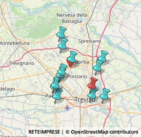 Mappa Via Giuseppe Giusti, 31050 Ponzano Veneto TV, Italia (5.99)