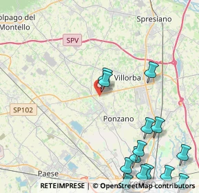 Mappa Via Giuseppe Giusti, 31050 Ponzano Veneto TV, Italia (5.94643)