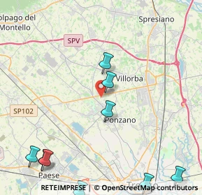 Mappa Via Giuseppe Giusti, 31050 Ponzano Veneto TV, Italia (6.37167)