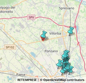 Mappa Via Giuseppe Giusti, 31050 Ponzano Veneto TV, Italia (5.52)