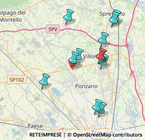 Mappa Via Giuseppe Giusti, 31050 Ponzano Veneto TV, Italia (3.81583)