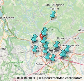 Mappa Via Ossanesga, 24030 Paladina BG, Italia (5.93188)