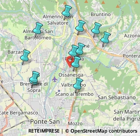 Mappa Via Ossanesga, 24030 Paladina BG, Italia (1.77583)