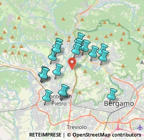 Mappa Via Ossanesga, 24030 Paladina BG, Italia (2.92667)