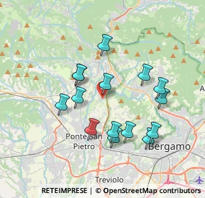 Mappa Via Ossanesga, 24030 Paladina BG, Italia (3.296)