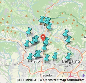Mappa Via Ossanesga, 24030 Paladina BG, Italia (3.09632)