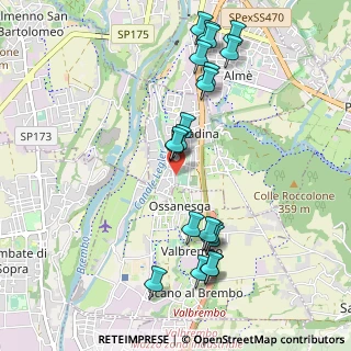Mappa Via Ossanesga, 24030 Paladina BG, Italia (1.0655)