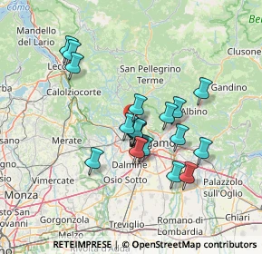 Mappa Via Ossanesga, 24030 Paladina BG, Italia (11.895)