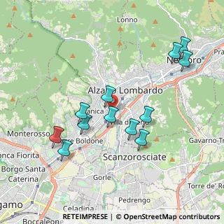 Mappa Via Lombardia, 24022 Alzano Lombardo BG, Italia (1.89667)