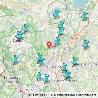 Mappa Cascina Guardia, 22060 Carugo CO, Italia (5.05278)
