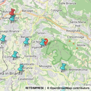 Mappa Via della Bandagera, 23897 Viganò LC, Italia (3.48818)