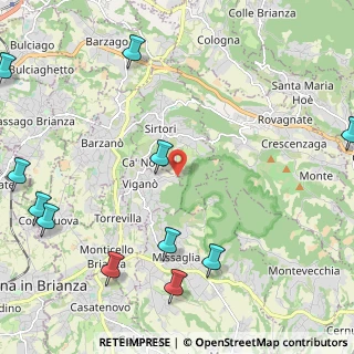 Mappa Via della Bandagera, 23897 Viganò LC, Italia (3.13091)
