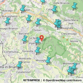 Mappa Via della Bandagera, 23897 Viganò LC, Italia (2.93444)