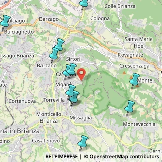Mappa Via della Bandagera, 23897 Viganò LC, Italia (2.28167)