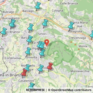 Mappa Via della Bandagera, 23897 Viganò LC, Italia (2.824)