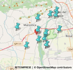 Mappa Via Don Luigi Panarotto, 36055 Nove VI, Italia (3.38308)