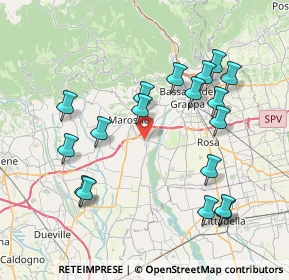 Mappa Via Don Luigi Panarotto, 36055 Nove VI, Italia (8.10833)