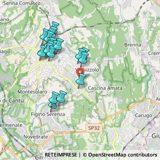 Mappa Via Francesco Baracca, 22063 Cantù CO, Italia (1.95)