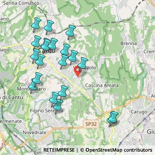 Mappa Via Francesco Baracca, 22063 Cantù CO, Italia (2.193)