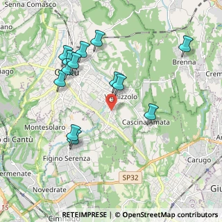 Mappa Via Francesco Baracca, 22063 Cantù CO, Italia (2.01308)