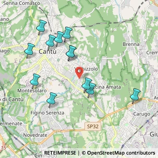 Mappa Via Francesco Baracca, 22063 Cantù CO, Italia (2.07667)