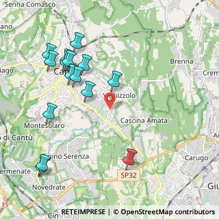 Mappa Via Francesco Baracca, 22063 Cantù CO, Italia (2.32067)