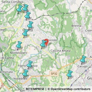 Mappa Via Francesco Baracca, 22063 Cantù CO, Italia (2.90364)