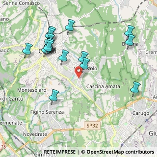 Mappa Via Francesco Baracca, 22063 Cantù CO, Italia (2.21667)