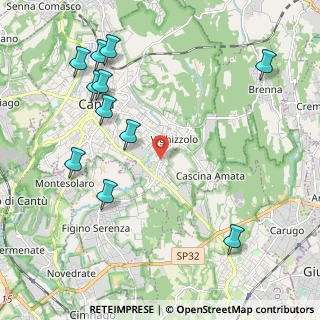 Mappa Via Francesco Baracca, 22063 Cantù CO, Italia (2.50455)