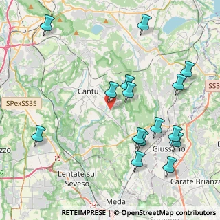 Mappa Via Francesco Baracca, 22063 Cantù CO, Italia (4.68267)