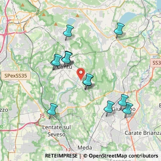 Mappa Via Francesco Baracca, 22063 Cantù CO, Italia (3.59923)