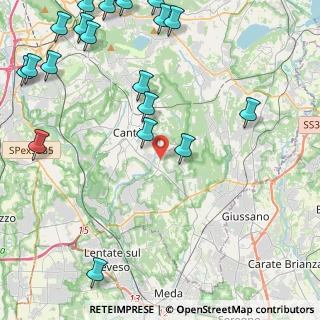 Mappa Via Francesco Baracca, 22063 Cantù CO, Italia (6.37)