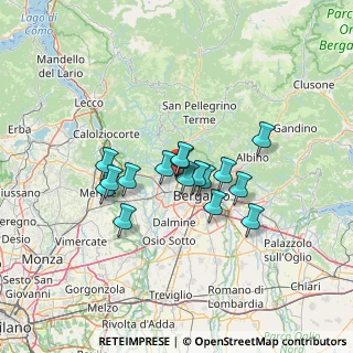 Mappa Via Aldo Moro Visibile Strada Statale 470 Villa D'Alme, 24030 Paladina BG, Italia (9.87375)
