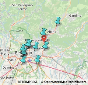 Mappa Via Antonio Meucci, 24027 Villa di Serio BG, Italia (7.07231)