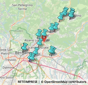 Mappa Via Antonio Meucci, 24027 Villa di Serio BG, Italia (7.44389)