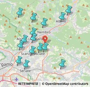 Mappa Via Antonio Meucci, 24027 Villa di Serio BG, Italia (4.056)