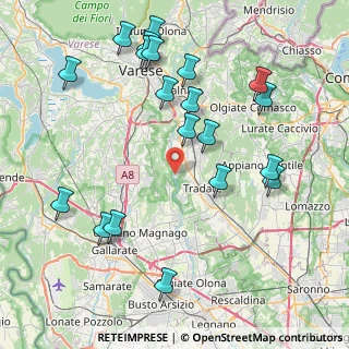 Mappa Via Baracca, 21040 Gornate-Olona VA, Italia (9.275)