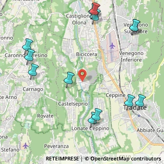 Mappa Via Baracca, 21040 Gornate-Olona VA, Italia (2.86846)