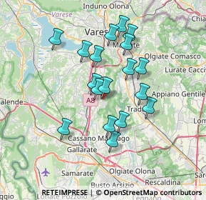 Mappa Via Vittorio Veneto, 21040 Carnago VA, Italia (6.09889)